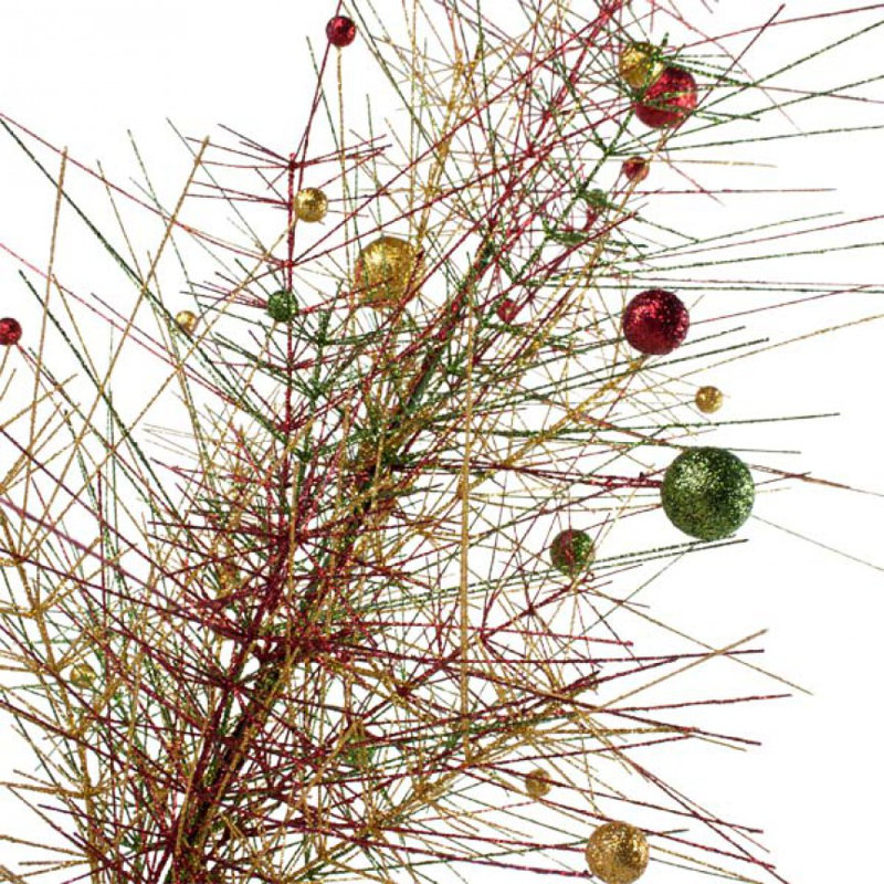 Christmas Tabletop Tree, Red, Green, Gold