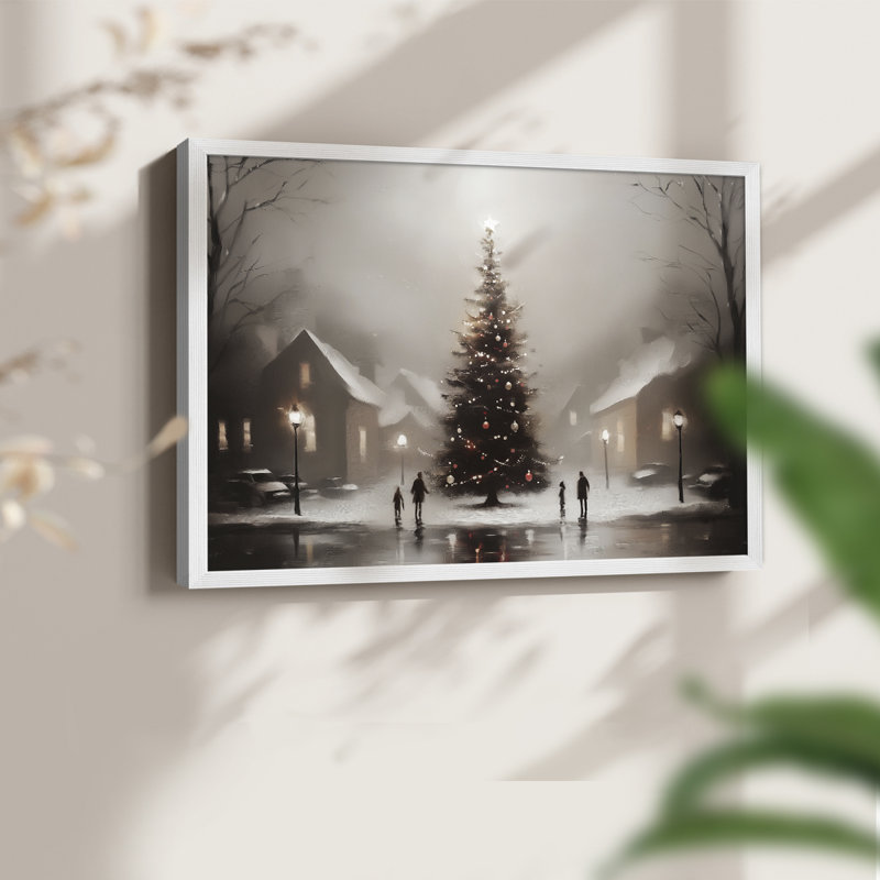 «Chirstmas Art» - DCCCL XXVII - Reproduction encadrée - Restickable, H 22 po x l 28 po, Blanc