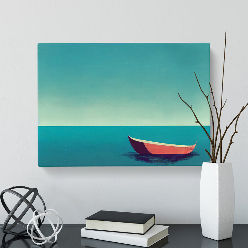 Modern Sailing Boat Vol.2 - Wrapped Canvas, 50cm H x 76cm W x 3cm D