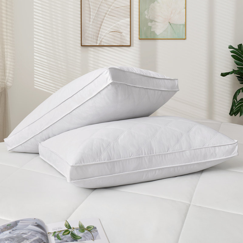 5% Grey Goose Down Feather Pillow, H 18 po x l 34 po