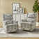 Prayag Transitional Upholstered Swivel Rocking Recliner