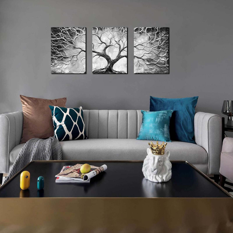 3 Piece Wrapped Canvas Print, 40 cm H x 30 cm W