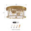 Plafonnier encastré 2 lumières Alixandra-466322100