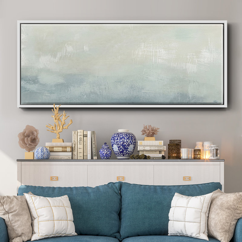 Tone Scape VI- Framed Canvas, 24" H x 60" W