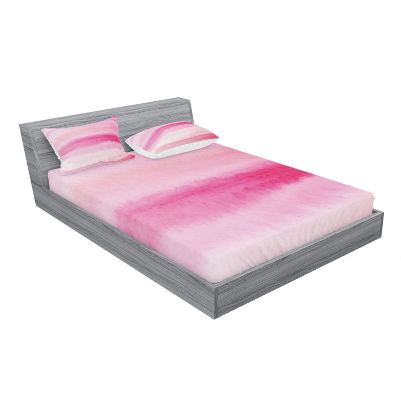 Microfiber Ombre Sheet Set, Full Sheet Set + Fitted Sheet + 2 Pillowcases