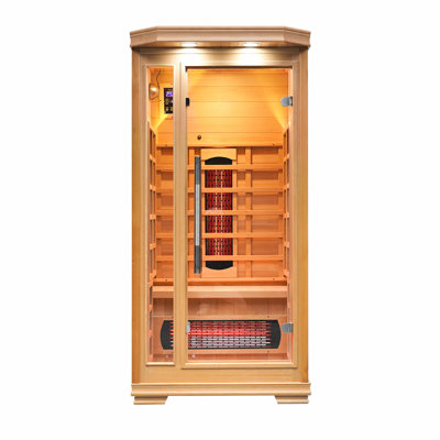 Vidalux Solara 3 Person Full Spectrum Infrared Sauna With Complete Heat