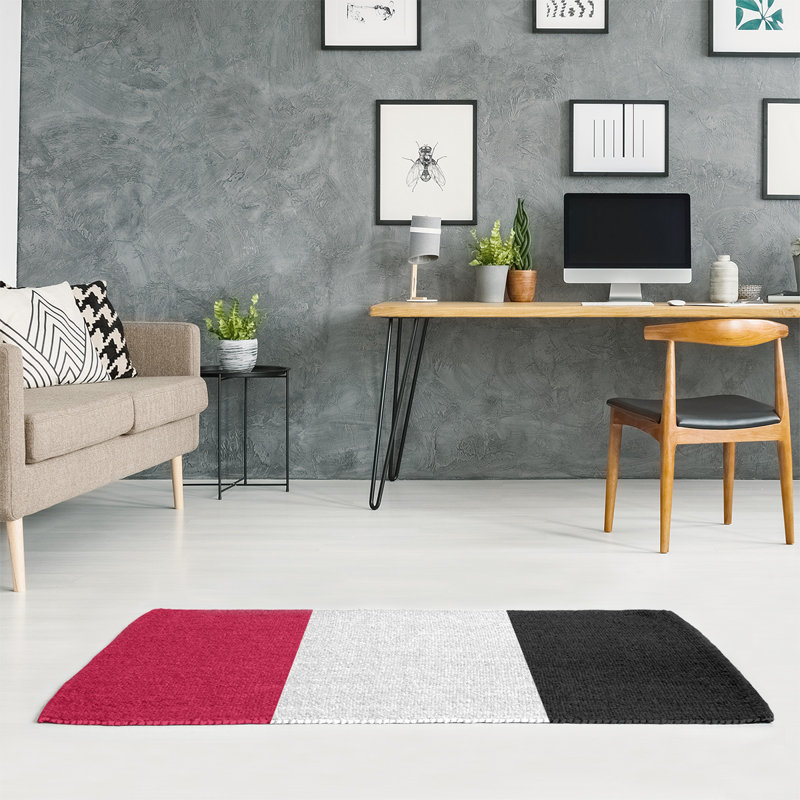Tapis de zone rouge/noir, Rectangle 5 pi x 7 pi