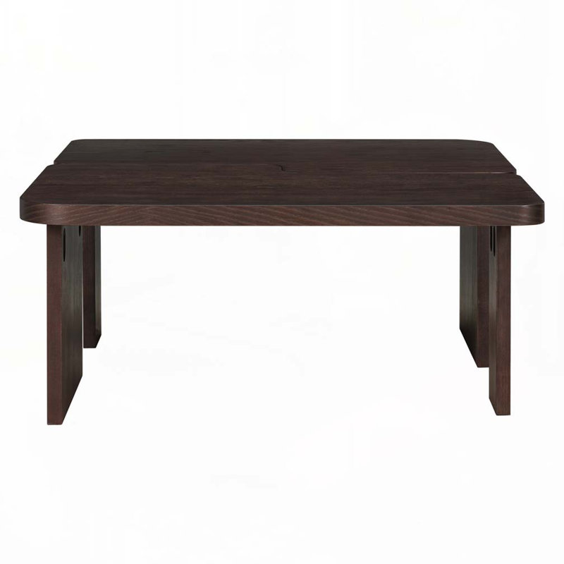 Modern Minimalist Coffee Table Set, Rectangle Coffee Table with Splicing Design, Multifunctional Combination Table for Living Room 