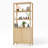 Oak 2-Door 6-Shelf Display Cabinet-1757138170