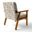 Chaise d'appoint French Country - Fauteuil beige neutre en tissu-1592122661