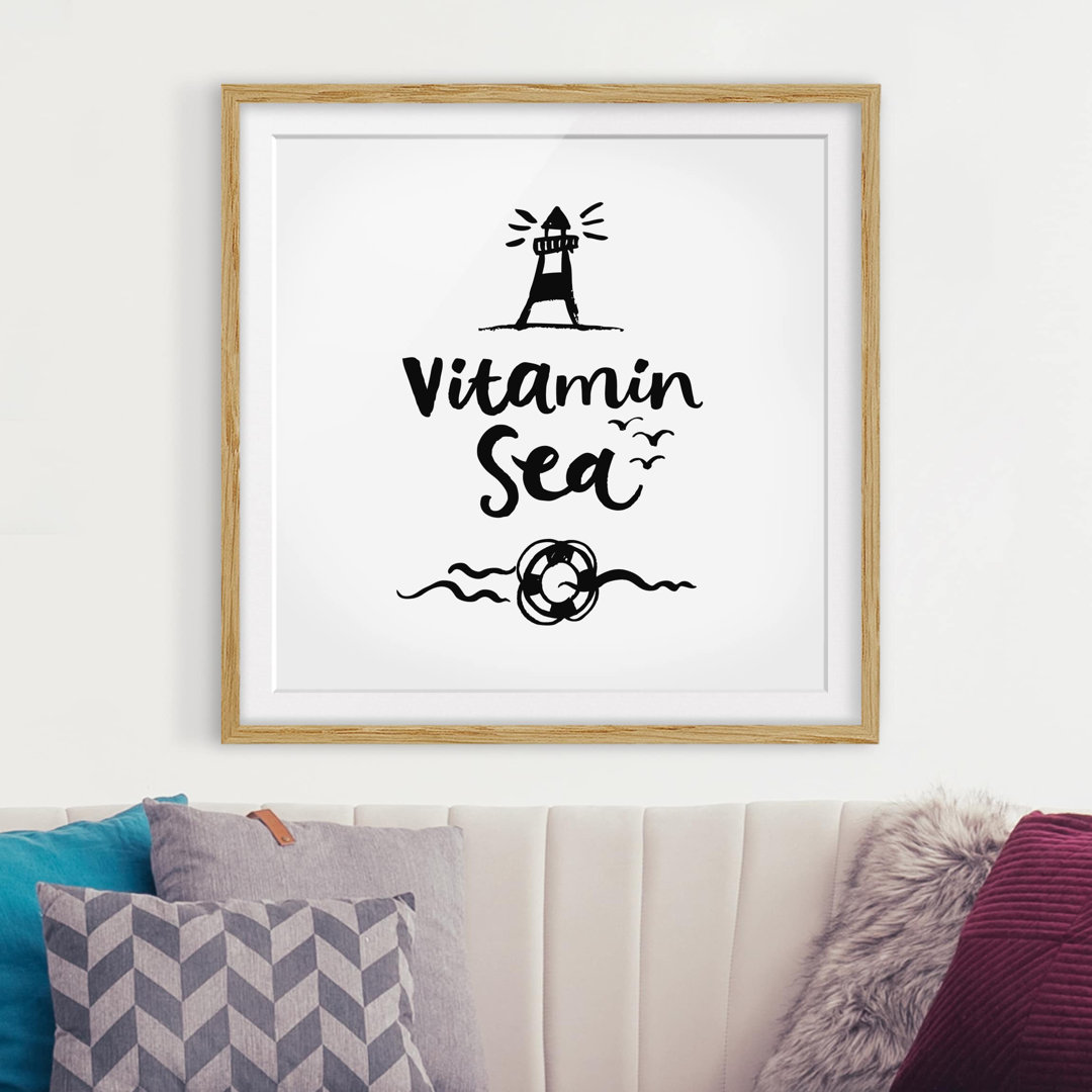 Gerahmtes Poster Vitamin Sea