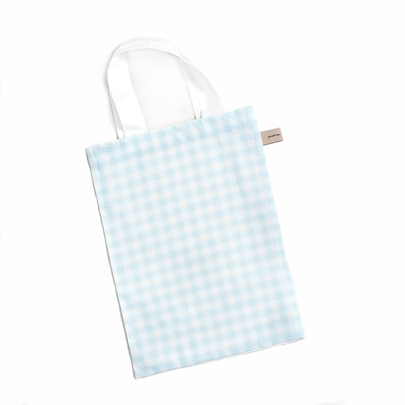 Couette pour tout-petit pique-nique en vichy, bleu, Blue