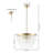 Orleen 3 - Light Iron Dimmable Chandelier
