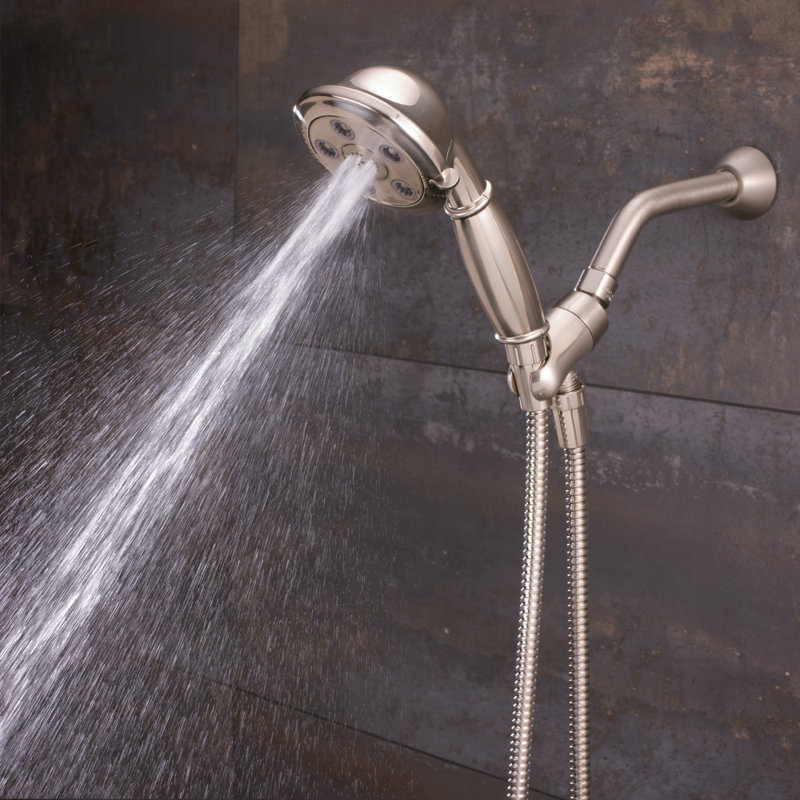 Alexandria Multi Function Handheld Shower Head, Brushed Nickel