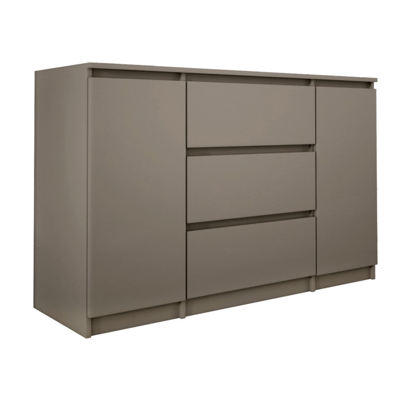 Airius 120cm W 3 - Drawer Chest of Drawers, Brown