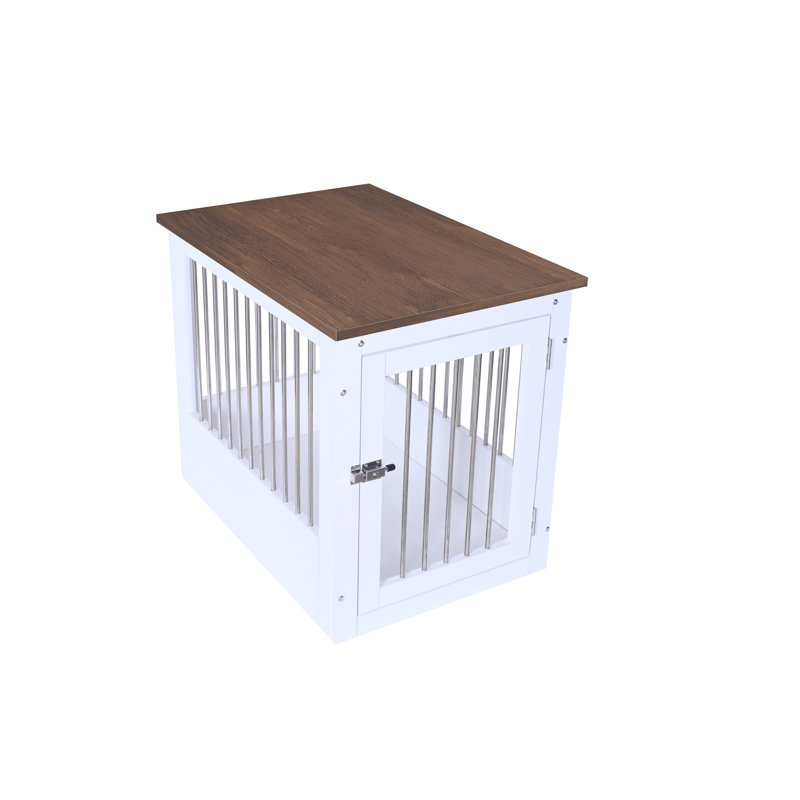 ARK Densign II, cage intérieure en bois pour animaux de compagnie, Blanc / Brun, H 25 po x l 21 po x P 30 po