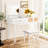 43.3" White Makeup Vanity With Stool, Flip-Top Mirror And Three Drawers, Fashionable Exquisite Beauty Table Dressing Stylish Functional Desk-982440914