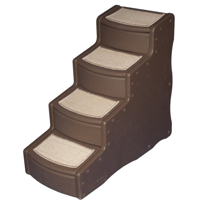 Easy Steps Stairs With 4 Steps, Chocolate