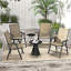 Ensemble de 4 chaises de patio pliantes