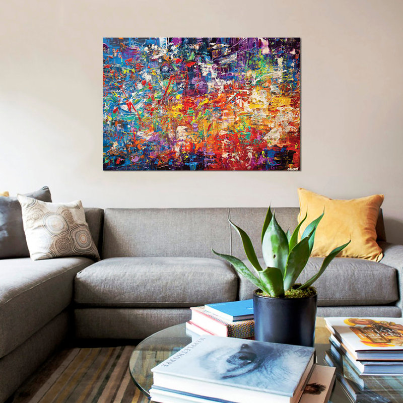 «Swiger 20 Million Things to Do», reproduction sur toile, H 12 po x l 18 po x p 1,5 po, Pas de tapis, Toile tendue