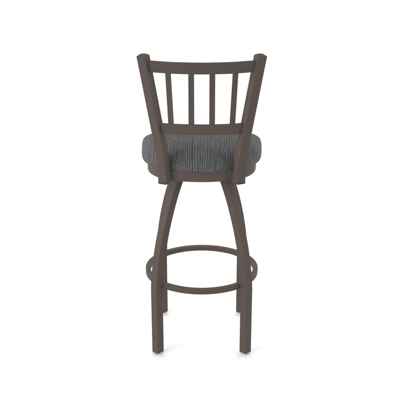 Tabouret pivotant 810 Contessa, Tissu - charbon graphique, Bronze, Très grand (siège d'une hauteur de 36 po)