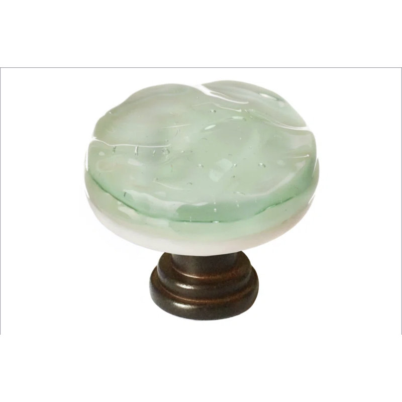 Glacier Mushroom Knob, Spruce Green, Oil Rubbed Bronze