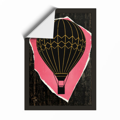 Golden Ascent Art Deco - Framed Print