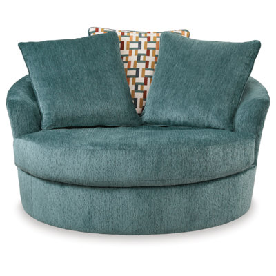 Fauteuil d'appoint pivotant surdimensionné Dravion