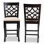 Upholstered Counter Stool with Solid Wood Frame-1195264940