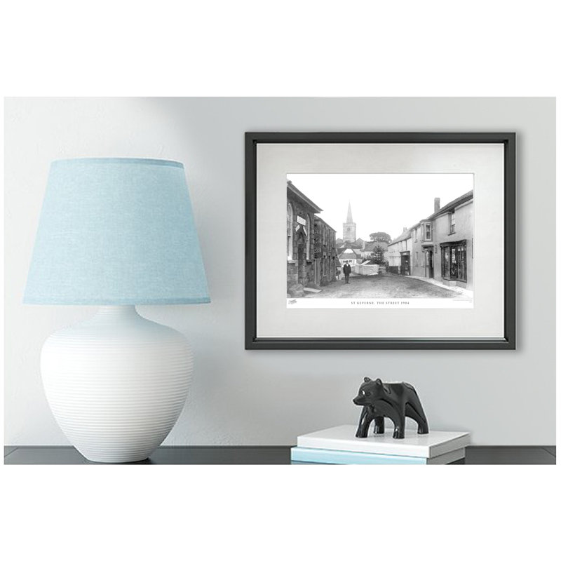 St Keverne, The Street 1904 by Francis Frith - Single Picture Frame Print, 60cm H x 80cm W x 2.3cm D