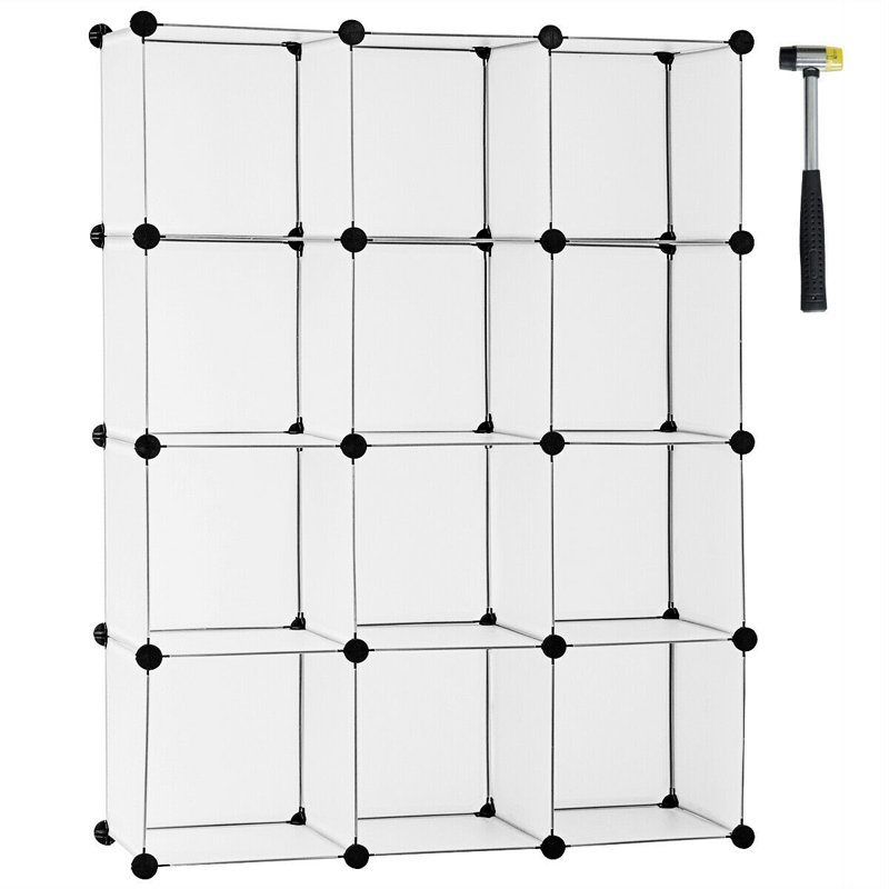 Système de placard en plastique Prue, Blanc