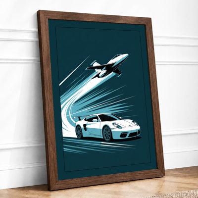 Speed and Ascent Modern - Framed Print