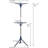 5012-1 Portable 2-Tier Clothes Drying Rack Tri-Pod | Dry Wet Laundry Or Hang Clothes | Silver And Blue