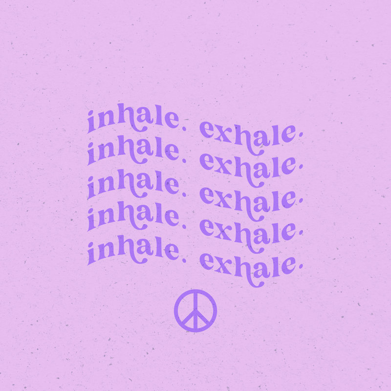 «Wavy Words II» par Wild Apple Portfolio - impression, H 12 po x l 12 po, Toile tendue
