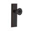 Black Crystal Interior Mortise Door Knob with New York Long Plate-905549862-905549856