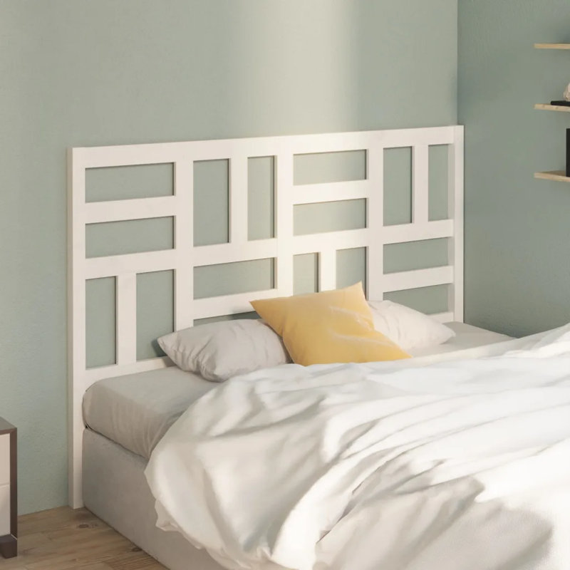 Menzel Solid Wood Headboard, 146 x 104 cm, White