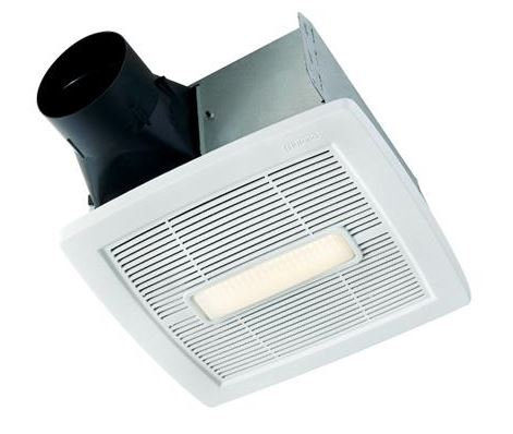 Ventilateur de salle de bain à une vitesse 80 CFM avec lumière DEL InVent