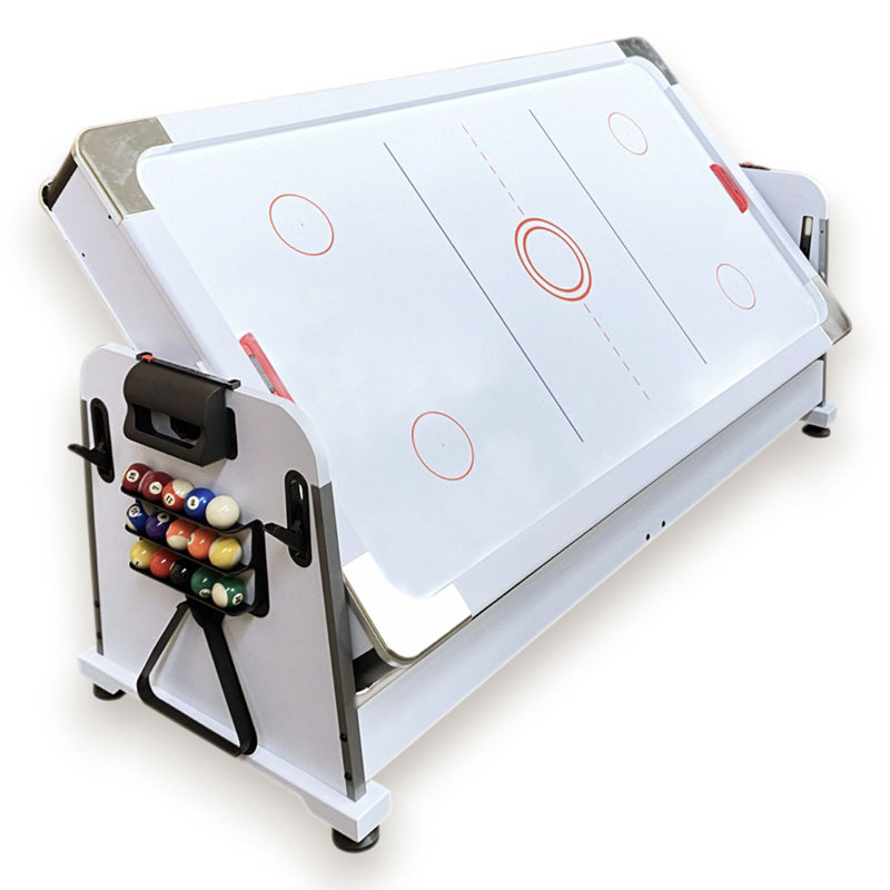 7 ft Multi Games Billiards  Air Hockey + Table Tennis + Table Top – Mattew, Green/White