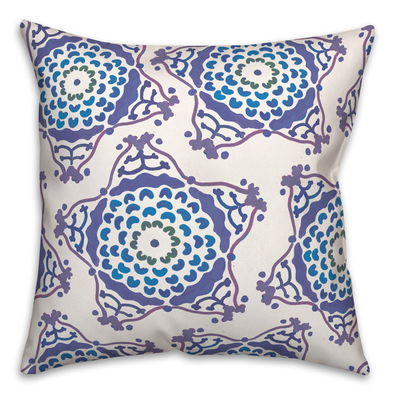 Housse et insert de coussin extérieur d'extérieur, Bleu