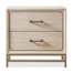 Table de chevet 2 tiroirs Bodhisattva beige