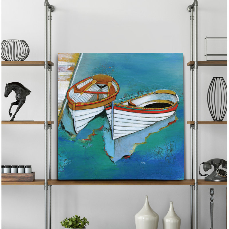 « plage reflection », peinture, H 16 po x l 16 po x P 1,5 po, Toile tendue