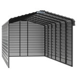 Arrow Steel Carport with 3 Wall Kits, 12x29x09