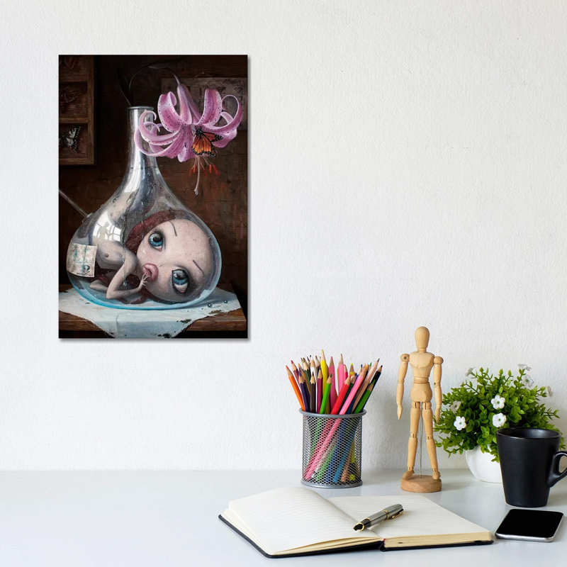Love Slowly Kills V by Adrian Borda - Wrapped Canvas Gallery-Wrapped Canvas Giclée, 20.32 cm H x 30.48 cm W