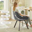 48cm H Velvet Upholstered Metal Armchair-1996620775