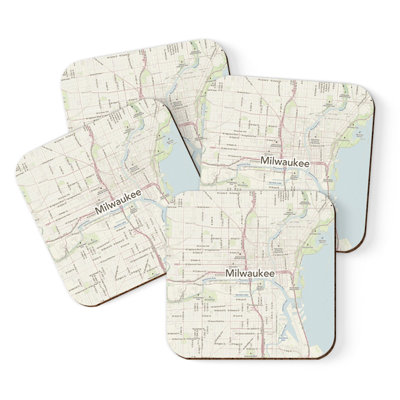 Cork Square 4 Piece Coaster Set