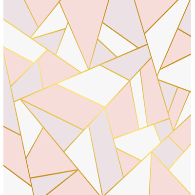 Triangle and Trapezoid Geometric Shapes Removable Wallpaper -  GK Wall Design, GKWP000887W55H35