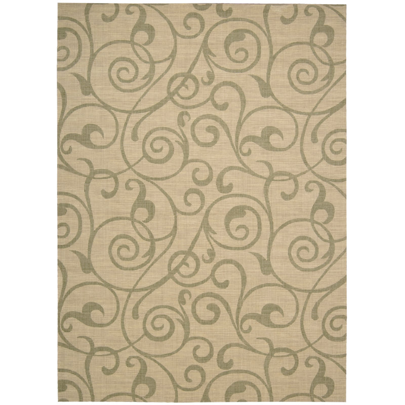 Tapis abstrait en laine doré clair Janssen, Rectangle 3 pi 6 po x 5 pi 6 po