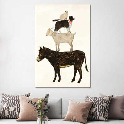 Barnyard Buds VI by Victoria Borges - Wrapped Canvas Painting