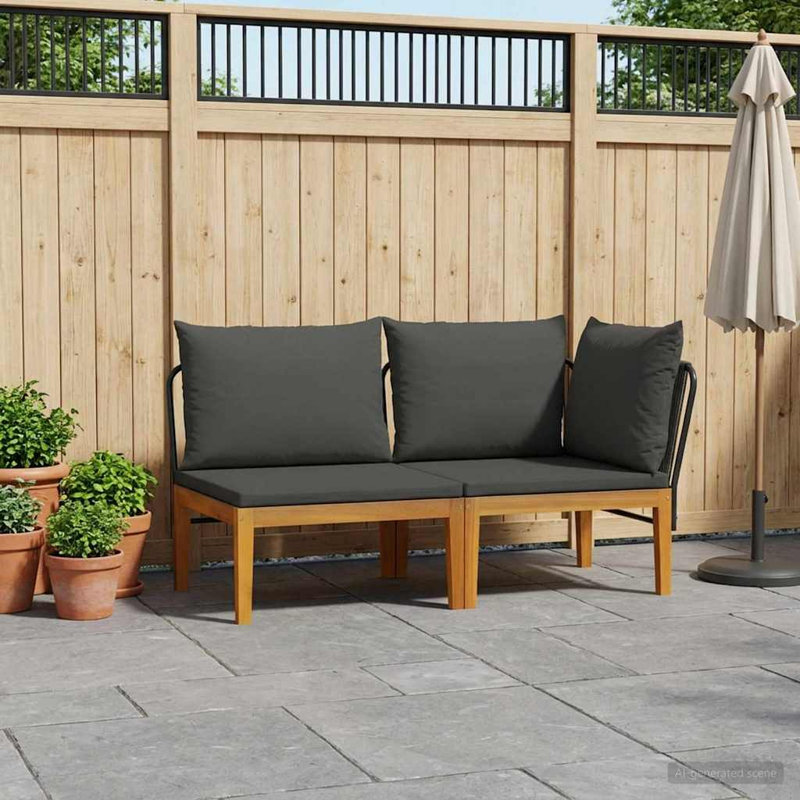  Outdoor Sectional Sofa Units Garden Furniture Patio Seating Balcony, Anthracite