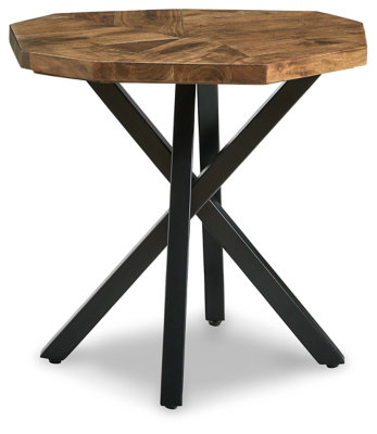 Loon Peak® Heflick Solid Wood Top End Table | Wayfair